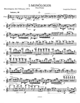 5 Monologos para flauta / 5 Monologues for solo flute